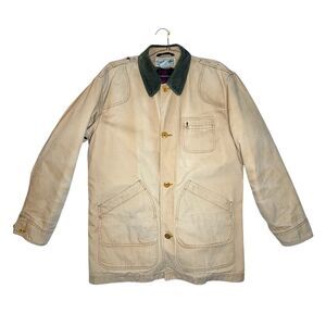 Vintage 80s FADED L.L.Bean Chore Barn Field Jacket Coat Men’s L/XL Tall Workwear